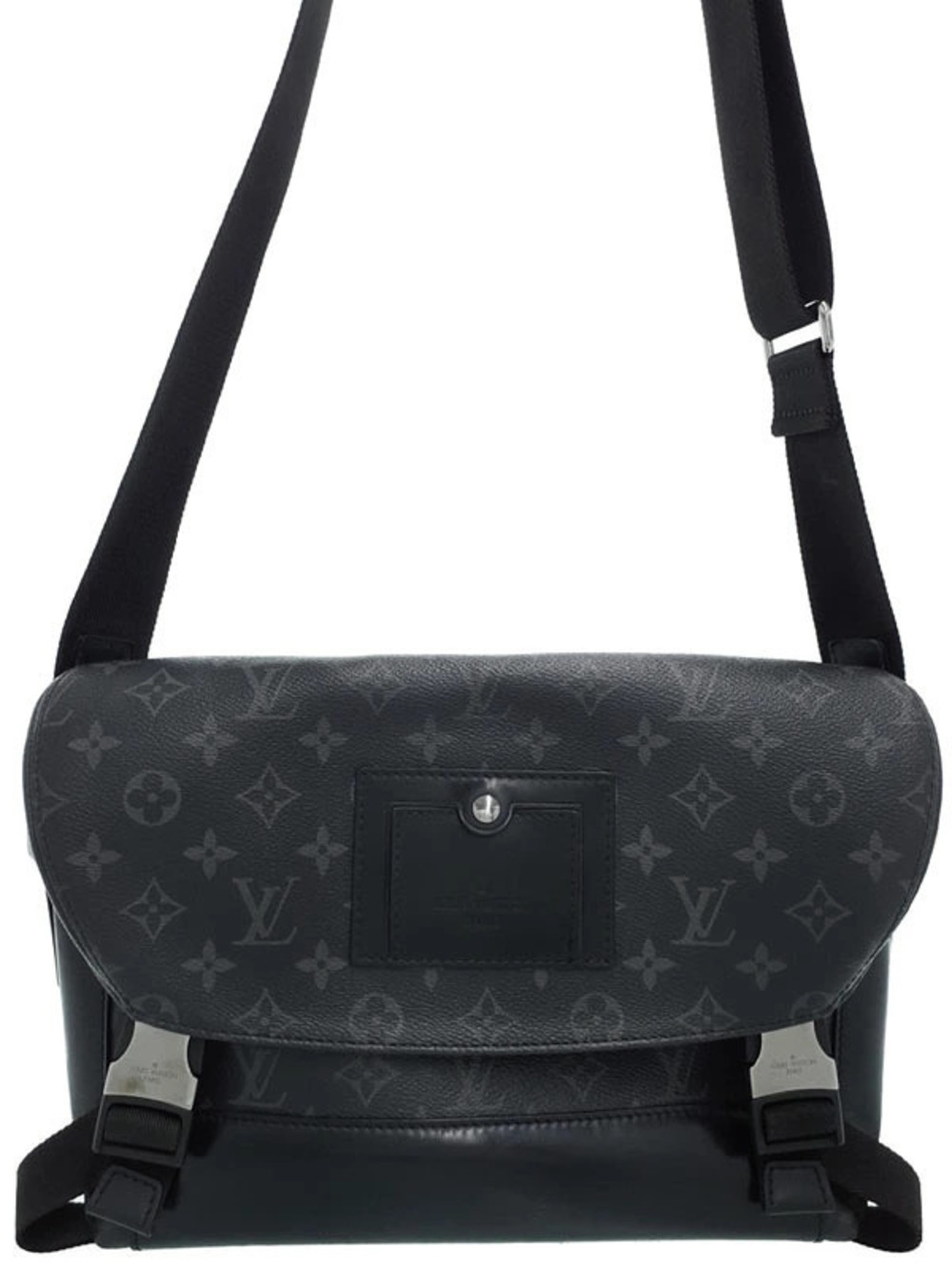 Louis Vuitton Monogram Eclipse Black Messenger Voyage Shoulder Bag